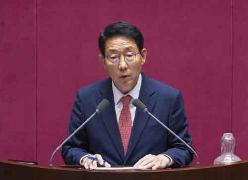 野 김상훈 질의에 김민석 "노란봉투법 매뉴얼 만들겠다"