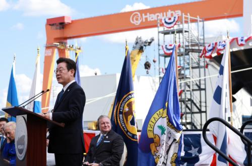 李대통령, 한화 필리조선소 찾아…"마스가 기적 현실로"