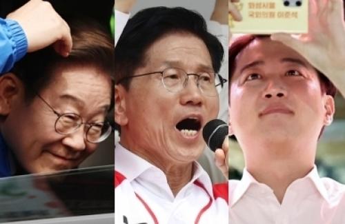 '10.4%p 격차' 이재명 47.1% 김문수 36.7% 이준석 7.5%