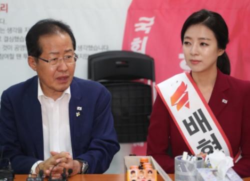 배현진 "코박홍 입꾹닫" vs 홍준표 "여의도 풍향계 줄찾아 삼만리" 때아닌 설전