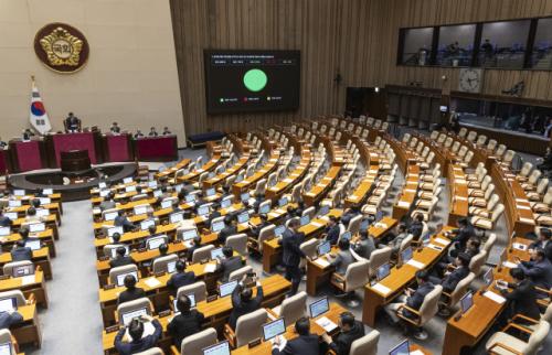 [속보] '尹 정권 시절 檢조작기소' 국조요구서, 與주도 국회 본회의 통과