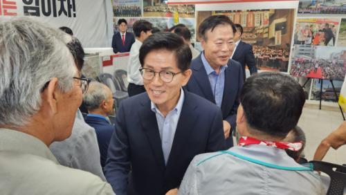 김문수 국힘대표 후보, 상주·문경서 당심 호소…"강한 대표로 나라 위기 극복할 터"