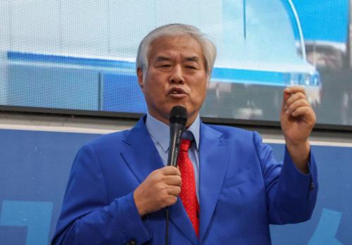 전광훈 "尹대통령실 비서관 만나"…'지원요청' 질문엔 묵묵부답