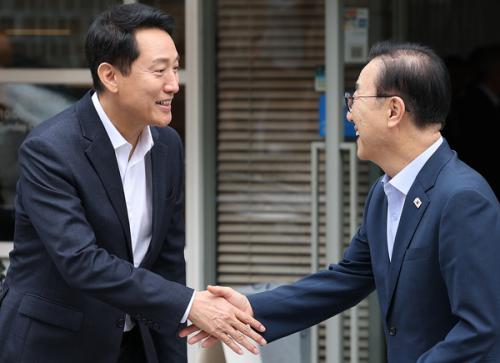 오세훈-김윤덕, 만나면 한 걸음씩 진전...용산공원 갈등 조정 나서