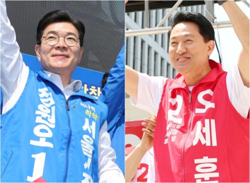 정원오 48.9%·오세훈 48.3%…서울시장 초박빙