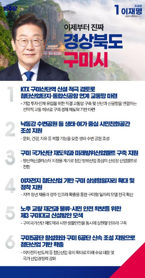 민주당 구미시 지역 선대위, 이재명 후보 공약 설명회