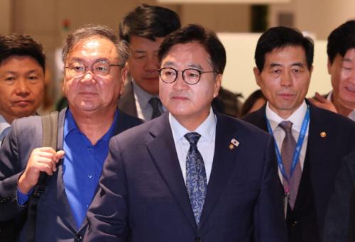 우원식 "김정은과 악수한 것 자체가 성과"…방중일정 자평