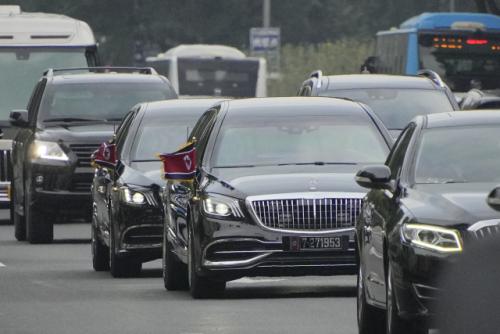 김정은 차 번호판 '7·271953' 무슨 의미?…'반미' 승리 상징