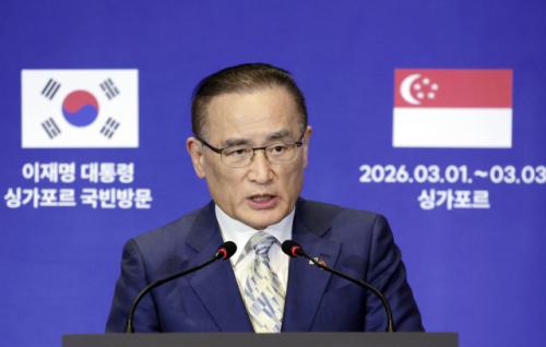 한국-싱가포르 정상, 두 나라 공통현안 해결 모색