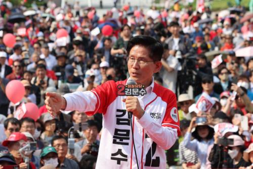 李지역구 '인천' 파고든 김문수…"1번 찍으면 자유 없어진다"