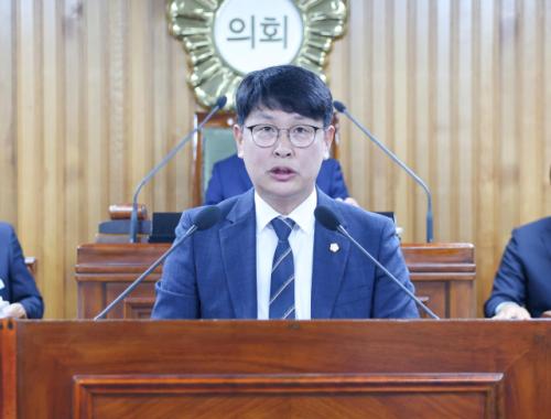 손성호 영주시의원, 5분 자유발언 통해 "가뭄 피해 대응을 위한 농업 정책" 제안