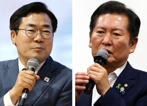 '당 대표' 노리는 박찬대·정청래, 나란히 대구 찾아 득표전 '활활'