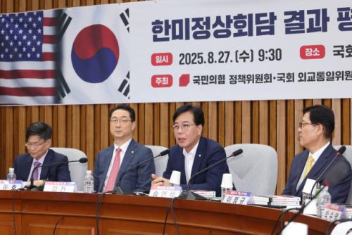 [속보] 野, 한미회담에 "빈손 외교…'6천억달러' 최대의 퍼주기"