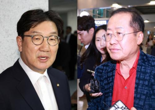 홍준표 "종교집단으로 사기 경선" 권성동 "망상이자 '스토킹 정치'"