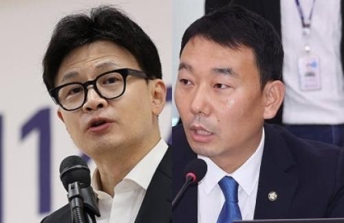 한동훈, 김용민 "韓, 계엄 때 겁먹어 본회의장 못 들어와" 언급에 "사실 아냐, 겁먹고 숨은 건 이재명"