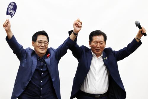 박지원 "정청래, 언행 일치하는 분…개혁 무섭게 실천할 것"